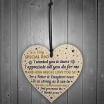 SPECIAL DAD Wooden Heart Dad Birthday Gift FATHERS DAY Gift