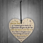 SPECIAL DAD Wooden Heart Dad Birthday Gift FATHERS DAY Gift