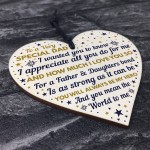 SPECIAL DAD Wooden Heart Dad Birthday Gift FATHERS DAY Gift