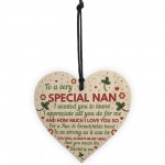 Nan Gifts From Grandchildren Wooden Heart Nan Birthday Gifts