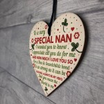 Nan Gifts From Grandchildren Wooden Heart Nan Birthday Gifts