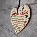 Nan Gifts From Grandchildren Wooden Heart Nan Birthday Gifts