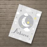 Grey Yellow Nursery Art Print Wall Art Picture For Baby Nursery