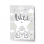Grey Yellow Nursery Print For Baby Nursery Baby Girl Boy Bedroom