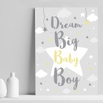 Dream Big Baby Boy Nursery Decor Nursery Print For Boys Bedroom 