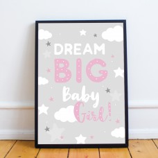 Girls Bedroom Wall Art Nursery Print For Girls Bedroom Framed