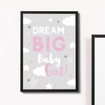 Girls Bedroom Wall Art Nursery Print For Girls Bedroom Framed