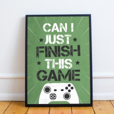 Gamer Gift Funny Son Birthday Gift Gaming Print Framed Decor