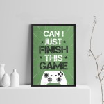 Gamer Gift Funny Son Birthday Gift Gaming Print Framed Decor