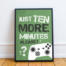 FRAMED Boys Bedroom Sign Gaming Sign Print For Wall Gamer Gift
