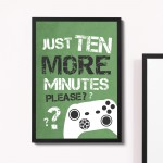 FRAMED Boys Bedroom Sign Gaming Sign Print For Wall Gamer Gift