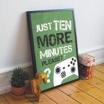 FRAMED Boys Bedroom Sign Gaming Sign Print For Wall Gamer Gift