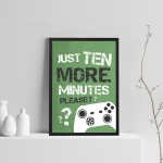FRAMED Boys Bedroom Sign Gaming Sign Print For Wall Gamer Gift
