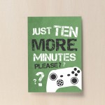 Green Gaming Sign For Wall Gaming Print Boys Bedroom Decor 