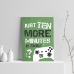 Green Gaming Sign For Wall Gaming Print Boys Bedroom Decor 