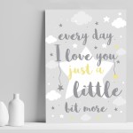 Grey Yellow Nursery Print Baby Nursery Print Boy Girl Bedroom