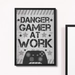Funny Gamer Gift Boys Bedroom Sign Games Room Gaming Print