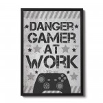 Funny Gamer Gift Boys Bedroom Sign Games Room Gaming Print