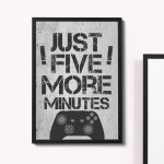 FRAMED Gaming Print For Boys Bedroom Man Cave Sign Gamer Gift 