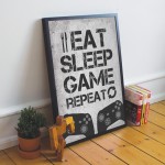 Son Dad Uncle Birthday Gift For Gamer Gaming Sign Gaming Print 