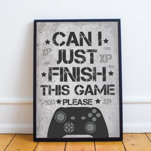 Gaming Print For Boys Bedroom Man Cave Sign Games Room Sign