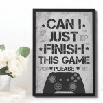 Gaming Print For Boys Bedroom Man Cave Sign Games Room Sign