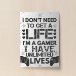 Gaming Sign For Wall Funny Gamer Gift For Xbox Fan Boys Bedroom