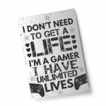 Gaming Sign For Wall Funny Gamer Gift For Xbox Fan Boys Bedroom
