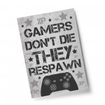 Gaming Sign For Games Room Man Cave Boys Bedroom Decor