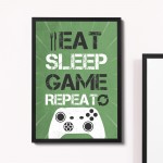 Novelty Gamer Gift For Xbox Fan Gaming Print Framed Gaming Sign