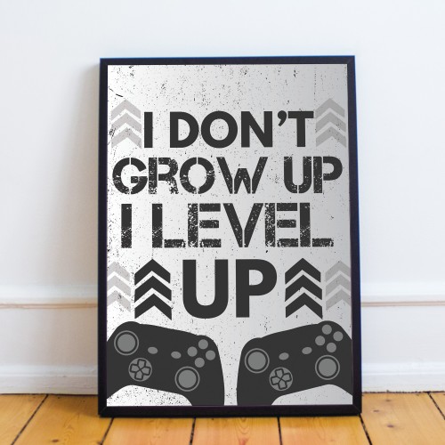 Gaming Framed Print For Boys Bedroom Gaming Prints For Wall