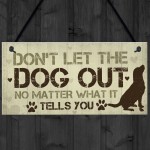 Funny Dog Gift Pet Lover Gift Hanging Dog Sign For Home Gifts