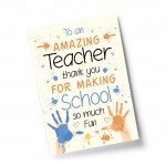 Amazing Teacher Print Thank You Gift For Nursery Teacher