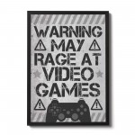 Funny Gamer Gift Gamer Print Framed Gaming Sign For Wall Boys 