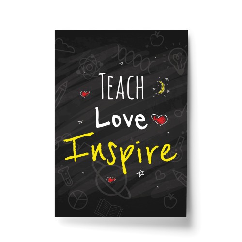 Teacher Quote Print Gift For Nursery Teacher Teaching Assistant 