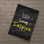 Teacher Quote Print Gift For Nursery Teacher Teaching Assistant 