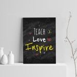 Teacher Quote Print Gift For Nursery Teacher Teaching Assistant 