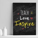 Teacher Quote Print Gift For Nursery Teacher Teaching Assistant 