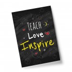 Teacher Quote Print Gift For Nursery Teacher Teaching Assistant 