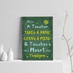 Teacher Poem Print Thankyou Gift For Nursery Teacher Keepsake