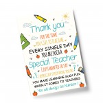 Leaving Gift For Teacher Teaching Assistant Thank You Poem 