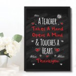 Teacher Print Leaving Gift Thank You Gift For Teacher Assistant