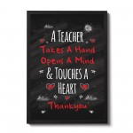 Teacher Print Leaving Gift Thank You Gift For Teacher Assistant