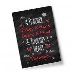 Touch A Heart Teacher Gift Teacher Print Thank You Assistant