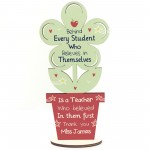 Gift For Teacher And Assistant Wood Flower Thank You Gift