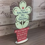 Gift For Teacher And Assistant Wood Flower Thank You Gift