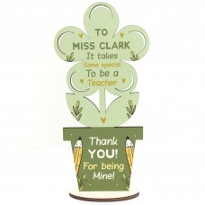 Teacher Gifts For Women Men Personalised Teacher Gift Flower