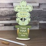 Teacher Gifts For Women Men Personalised Teacher Gift Flower