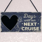 CHALKBOARD Holiday Countdown Sign Days Until Our Next Cruise 