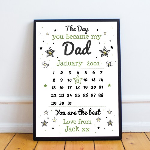 Personalised Fathers Day Gifts For Dad Daddy Grandad Calendar
